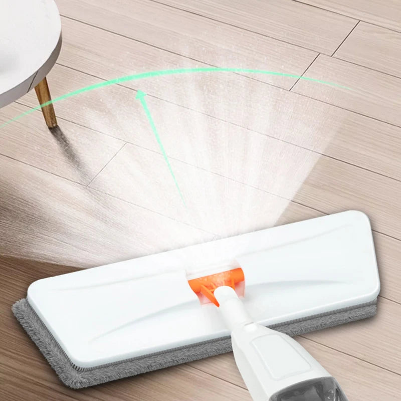 New Large Household Spray Mop with Replaceable Microfiber Pad for Wet and Dry Cleaning Microfiber Pads Rotating Spray Mop Broom