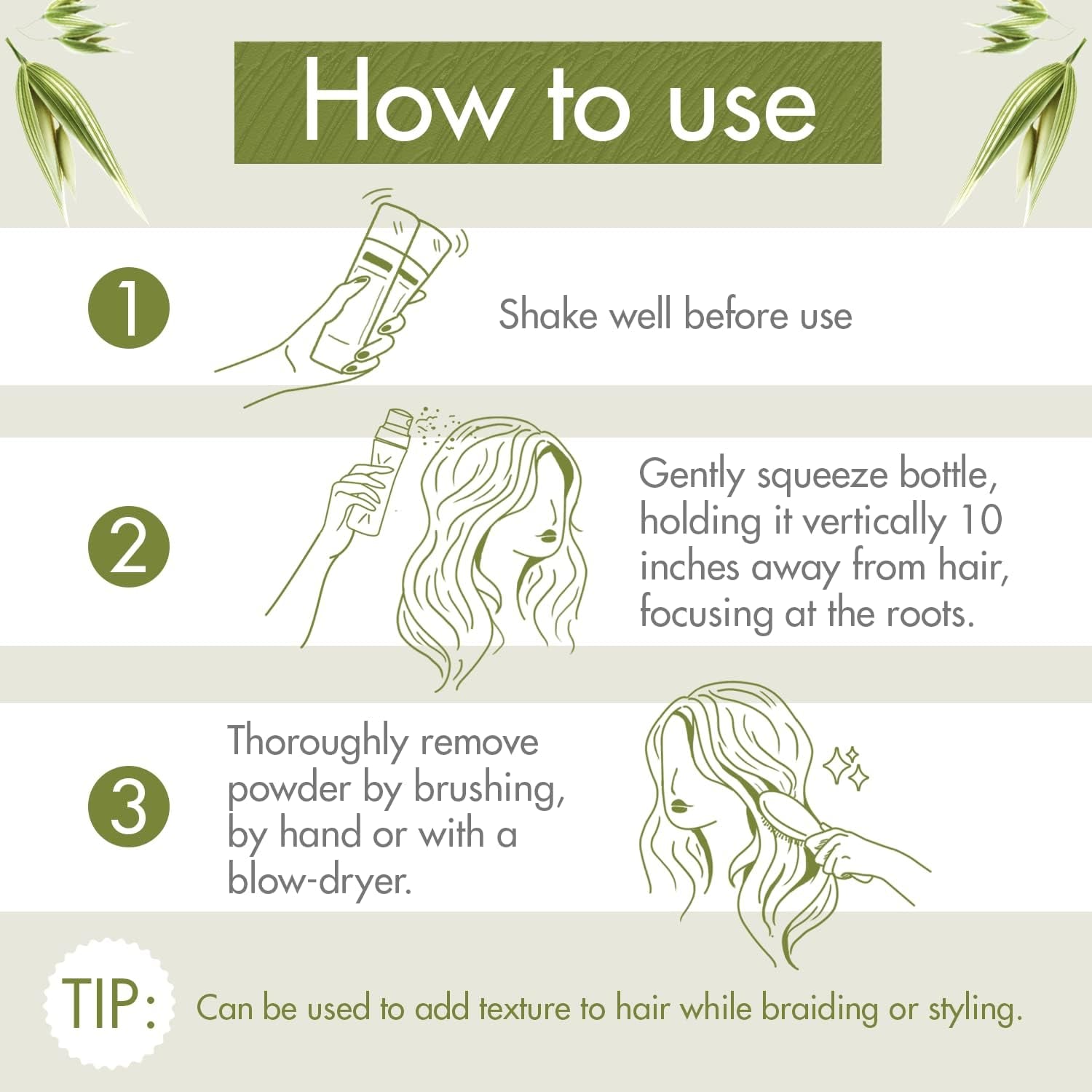 Eco-Friendly Dry Shampoo with Oat Milk 50G