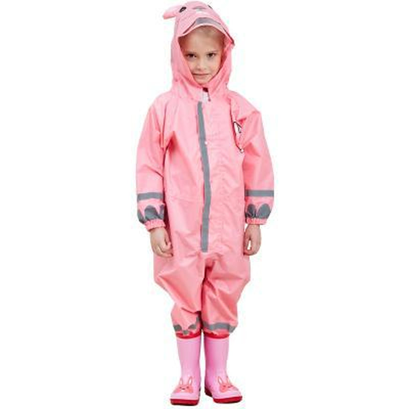 Eco-Friendly Conjoined Raincoat with Pants Children Rain Coat Kids